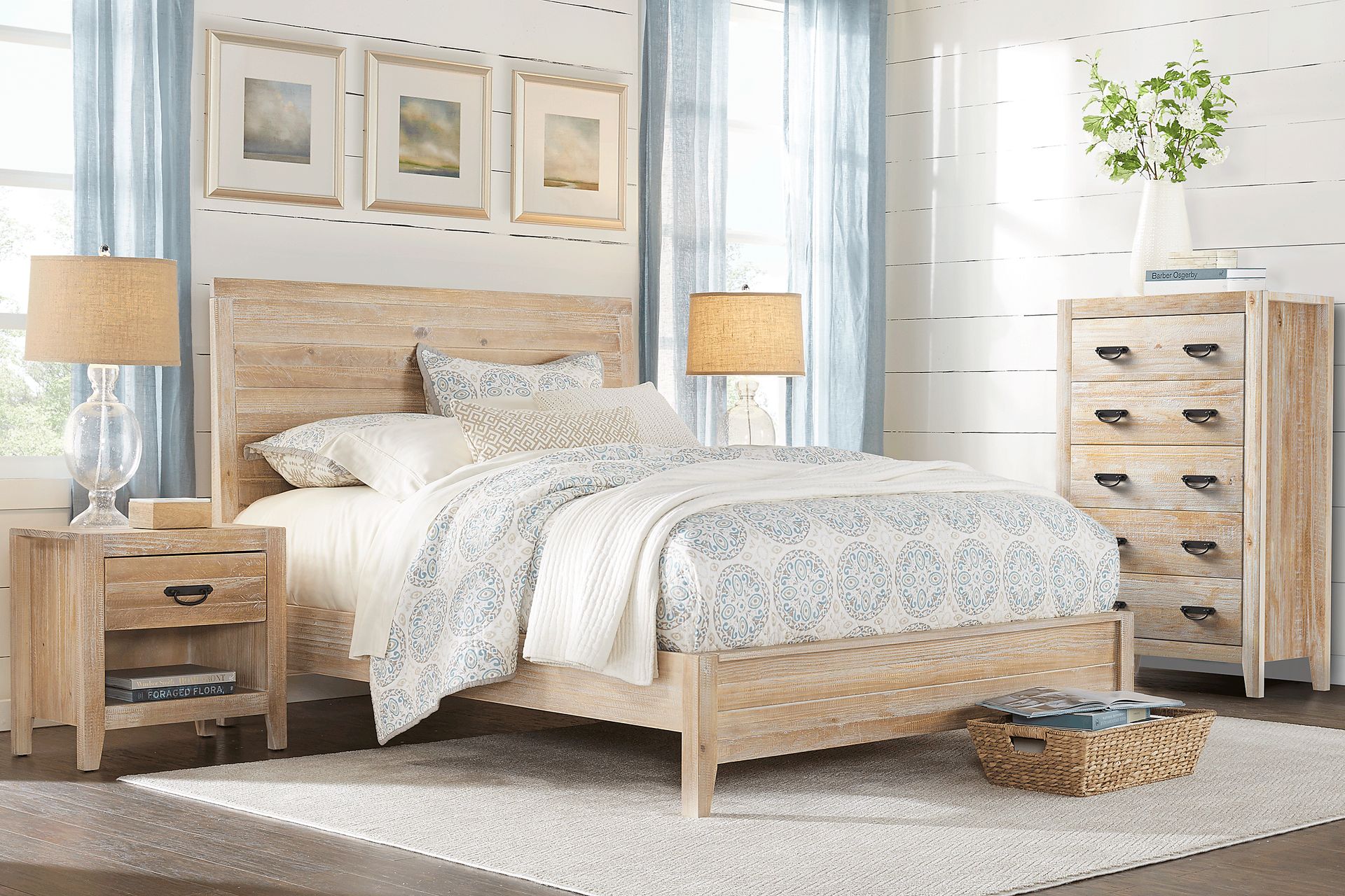 Palm Grove Taffy 5 Pc King Panel Bedroom - Image 1