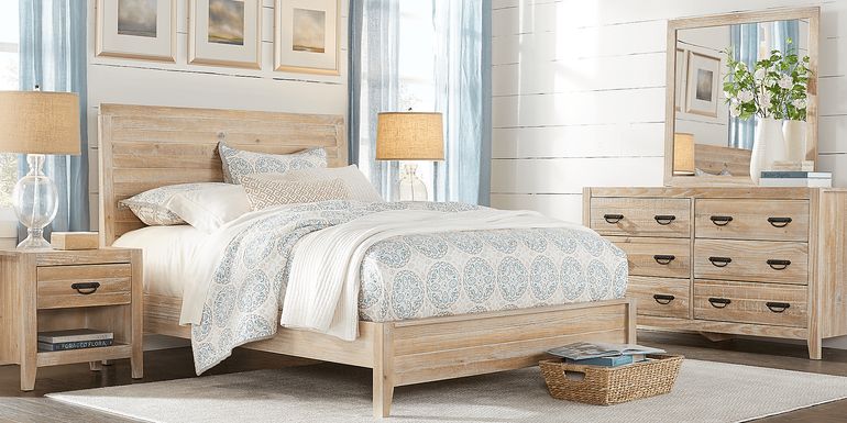 Palm Grove Toffee 7 Pc Queen Panel Bedroom