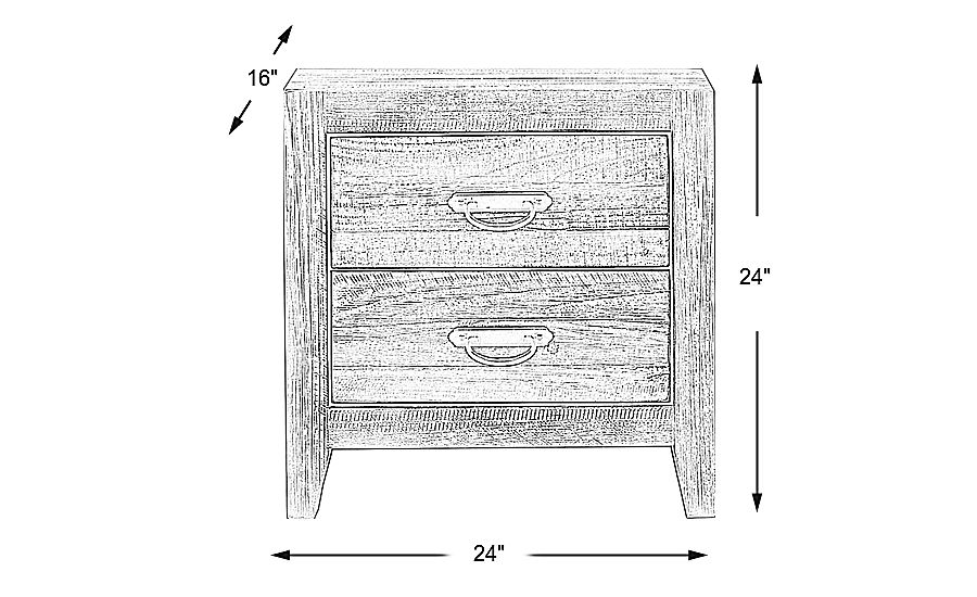 Palm Grove Toffee Nightstand Rooms To Go