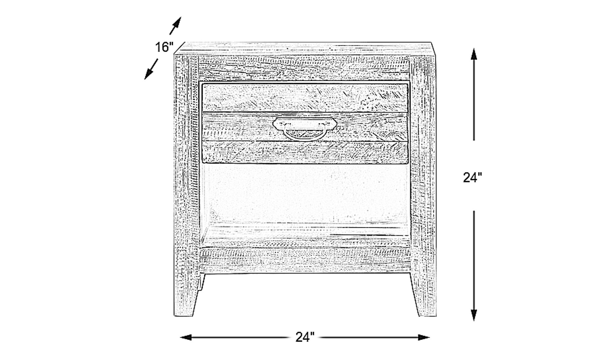 Dimension Image. Please refer to the Dimension Tab on this page for dimension details.