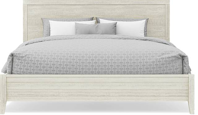 Palm Grove White 5 Pc King Panel Bedroom - Thumbnail - Image 3