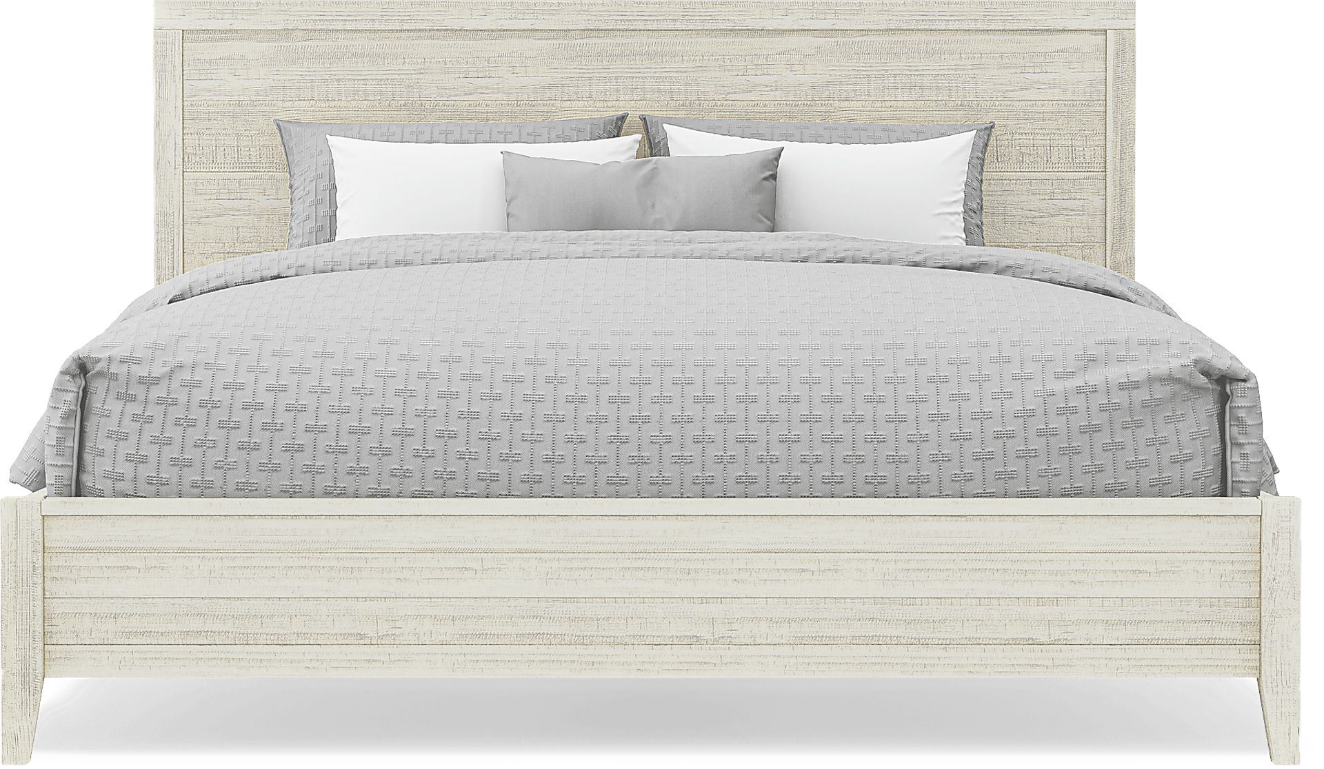 Palm Grove White 7 Pc King Panel Bedroom - Image 3