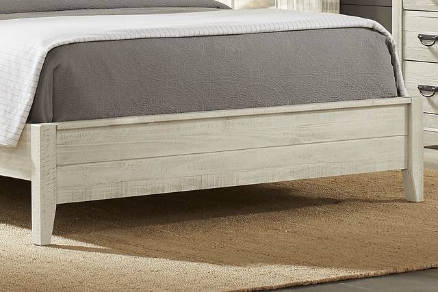Palm Grove White 5 Pc King Panel Bedroom - Thumbnail - Image 5