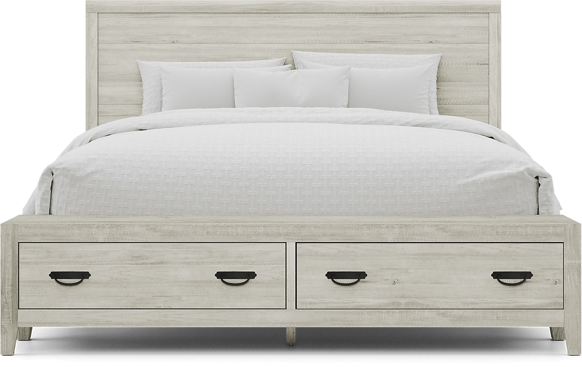 Palm Grove White 3 Pc King Storage Bed - Image 2