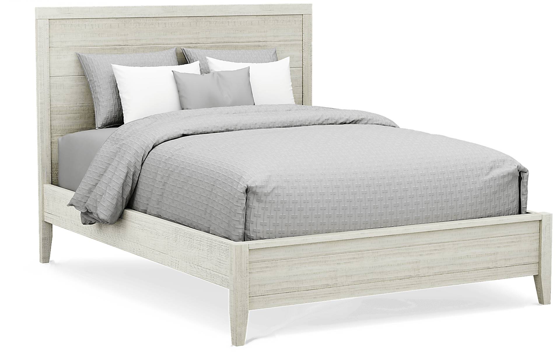 white 3 pc queen bed