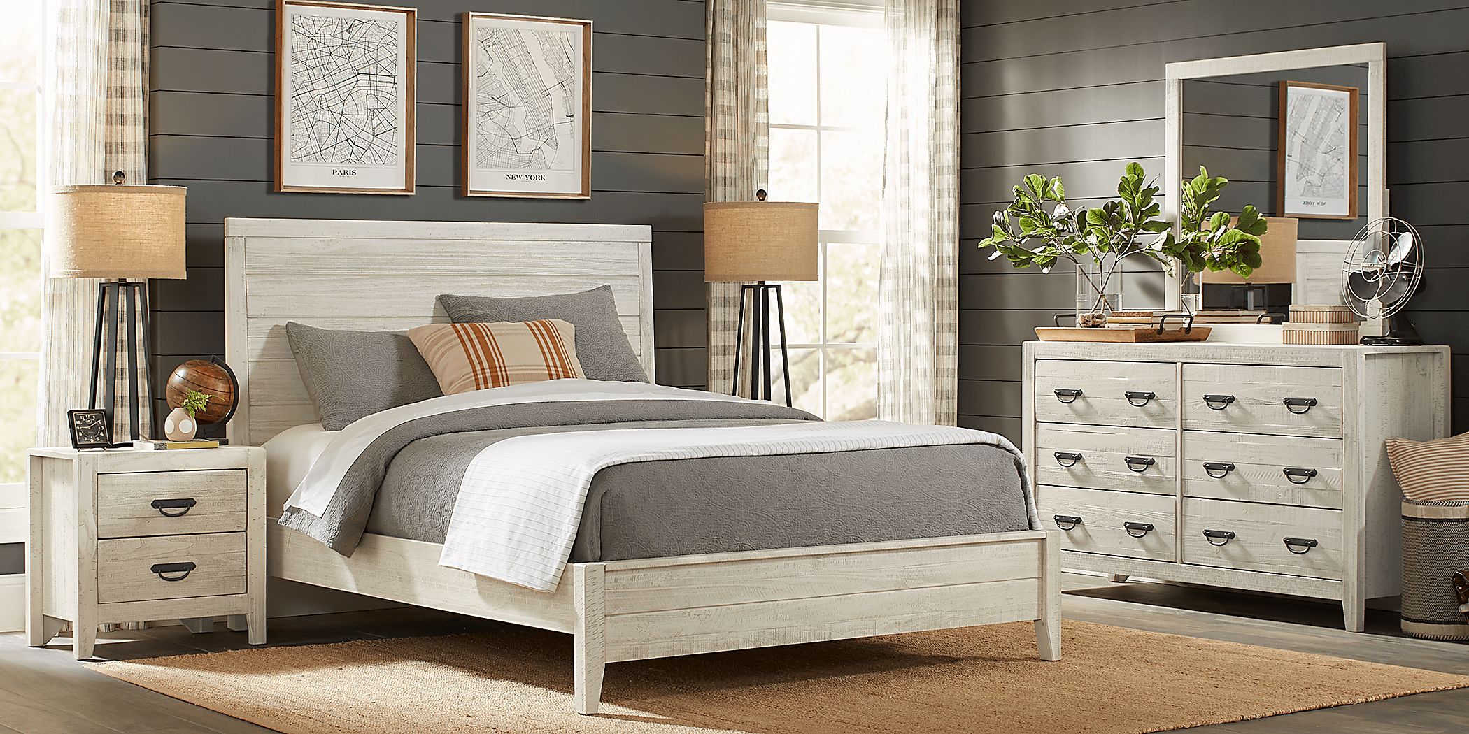 Belmar 7 Pc White Colors,White Twin Bedroom Set - Rooms To Go