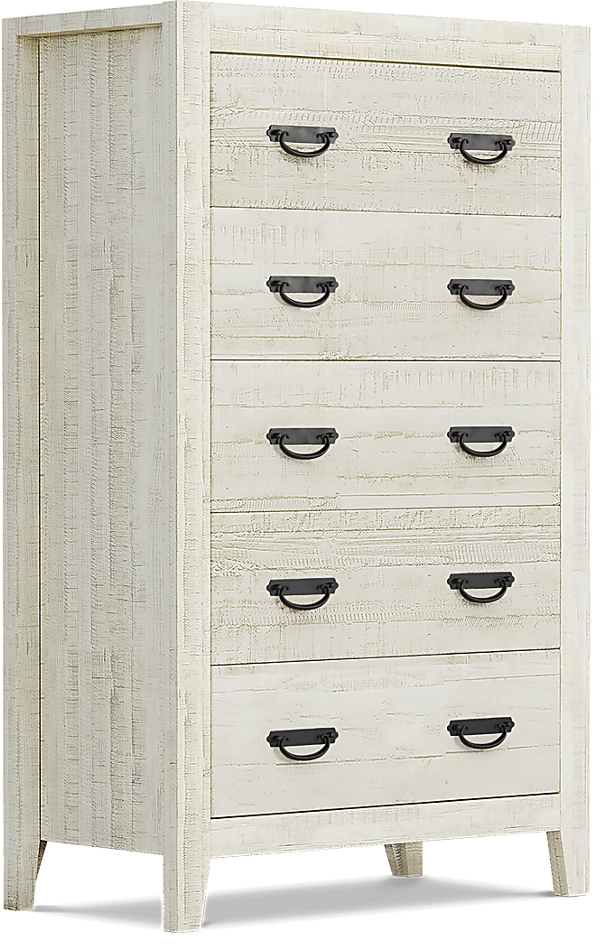 Palm Grove White 5 Pc King Panel Bedroom - Image 7