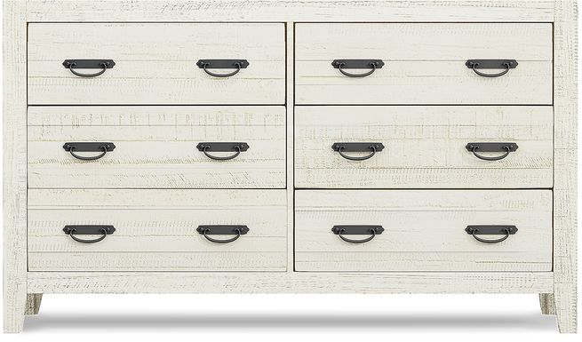 Palm Grove White Dresser