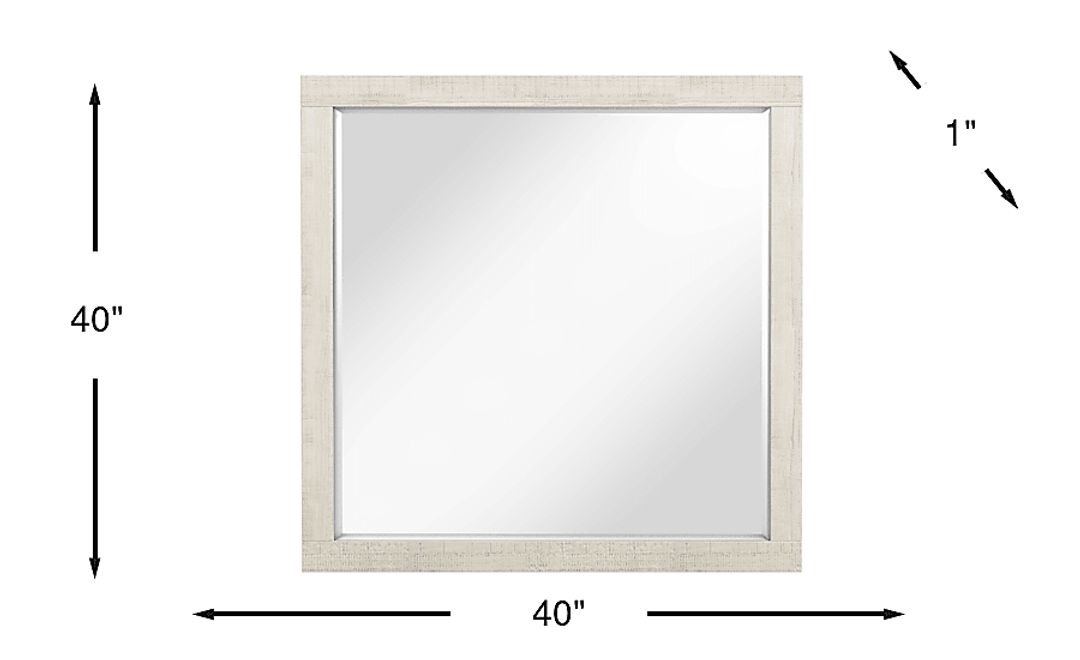Palm Grove White Mirror