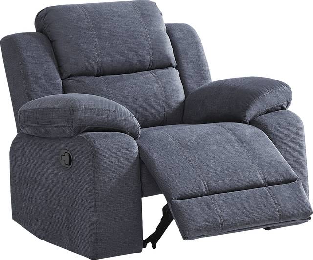 Palmer Point Blue Glider Recliner - Thumbnail - Image 3