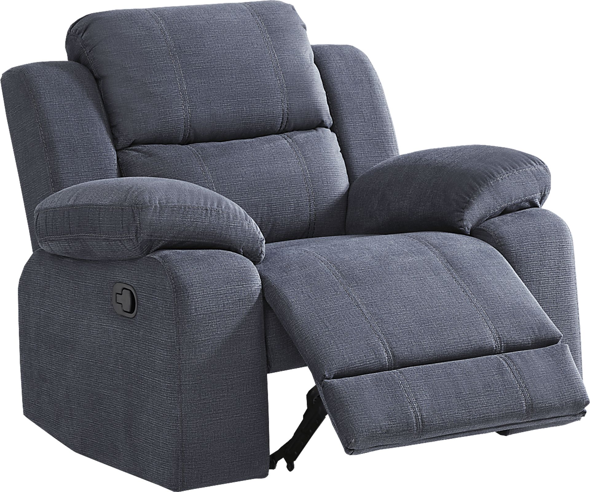 Palmer Point Blue Glider Recliner - Image 3