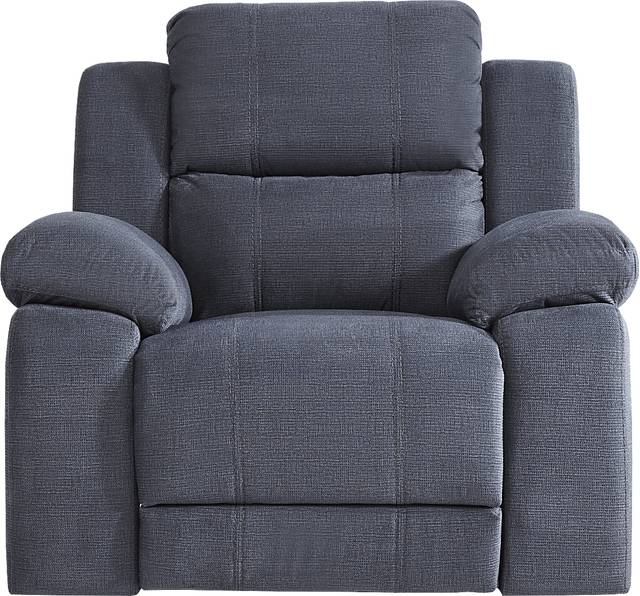 Palmer Point Blue Glider Recliner - Thumbnail - Image 1