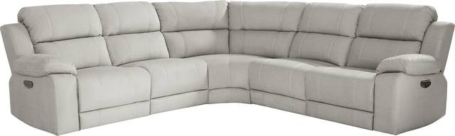 Palmer Point Gray 5 Pc Dual Power Reclining Sectional - Thumbnail - Image 1