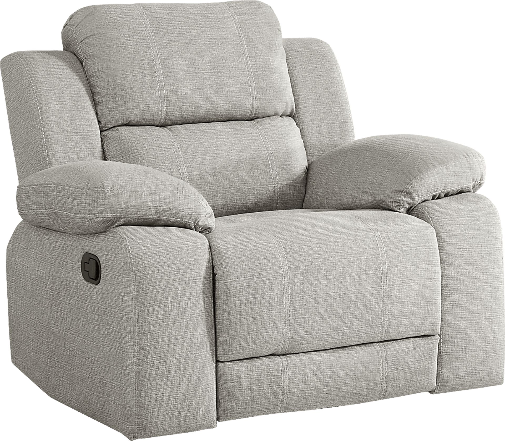 Palmer Point Gray Glider Recliner - Image 2