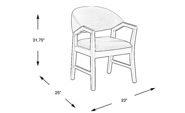 Dimension Image. Please refer to the Dimension Tab on this page for dimension details.