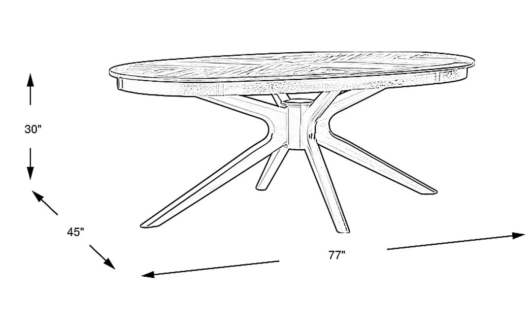 Palmetto Grove Walnut Dining Table