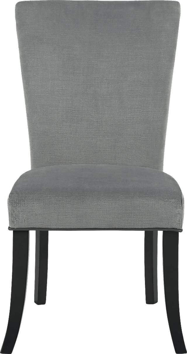 Palmetto Way Black 5 Pc Dining Set with Gray Chairs - Thumbnail - Image 4