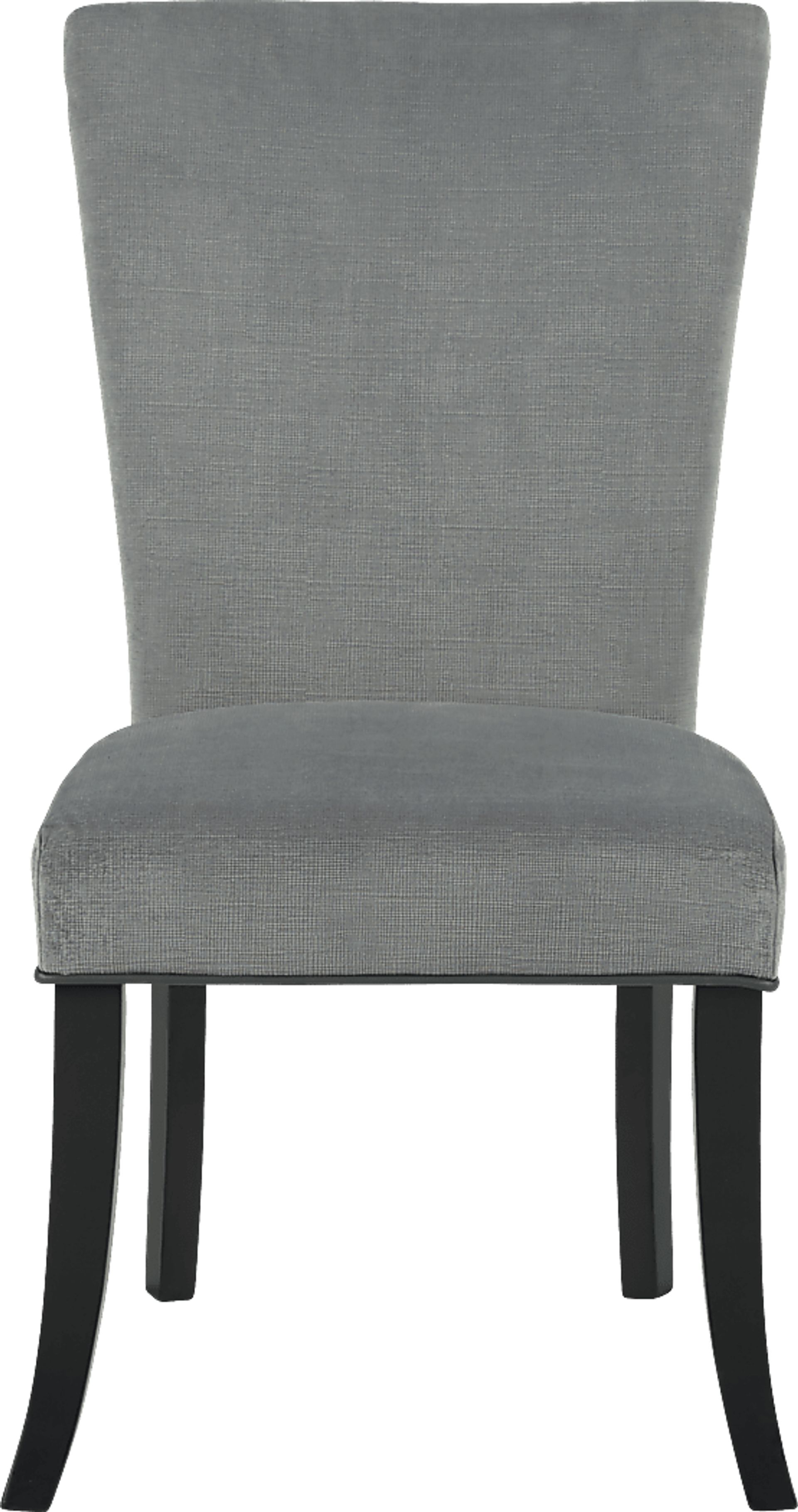 Palmetto Way Black 5 Pc Dining Set with Gray Chairs - Image 4