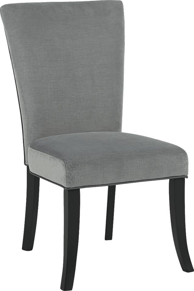 Palmetto Way Black 5 Pc Dining Set with Gray Chairs - Thumbnail - Image 3