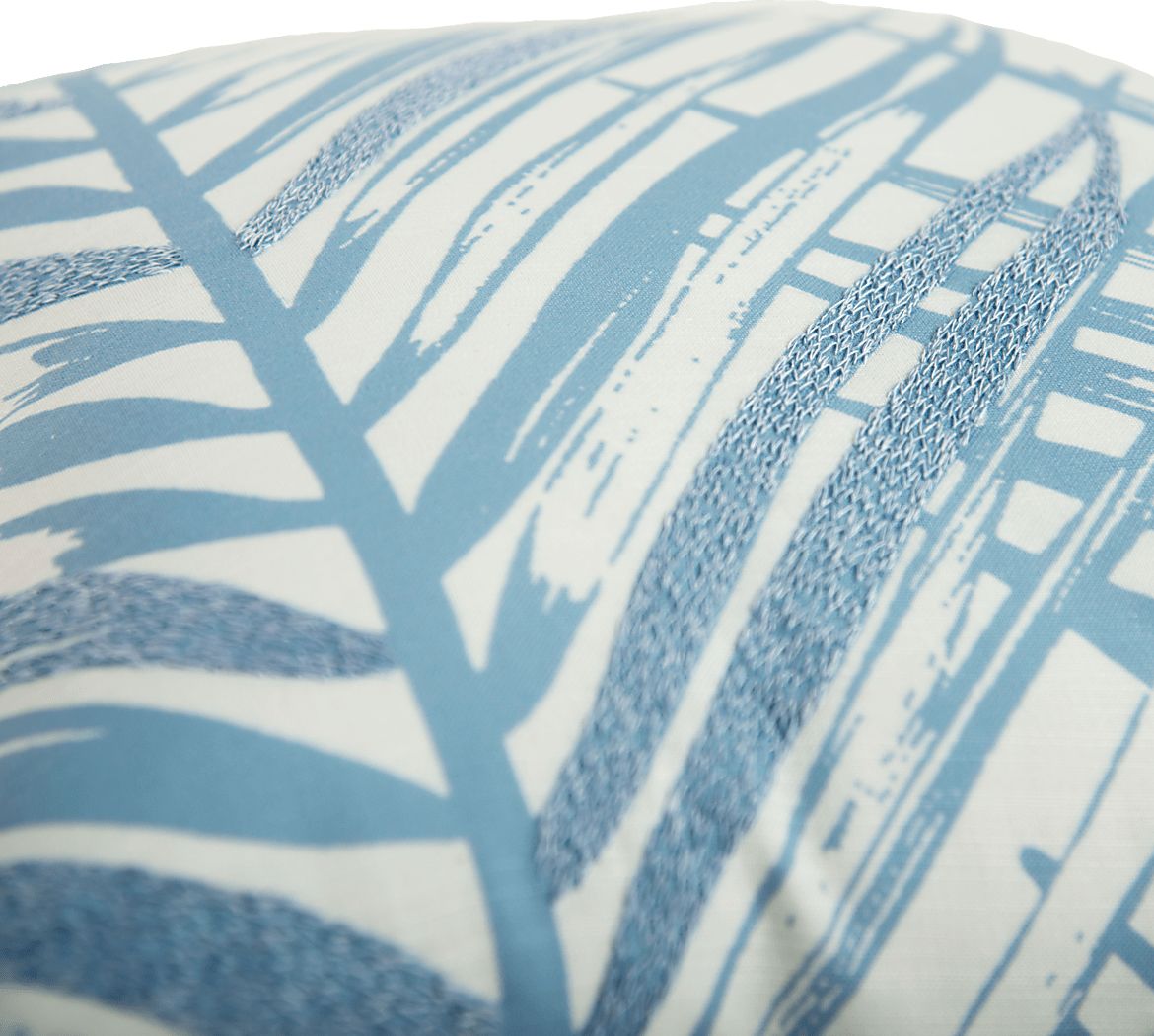 Palmus Blue Indoor/Outdoor Accent Pillow - Thumbnail 2