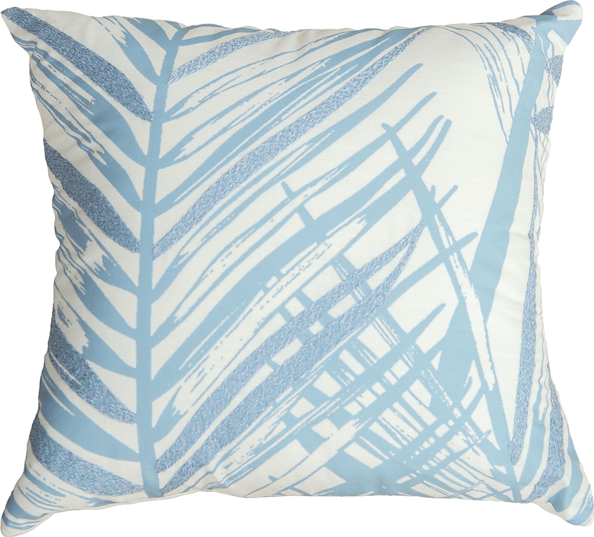 Palmus Blue Indoor/Outdoor Accent Pillow - Image 1