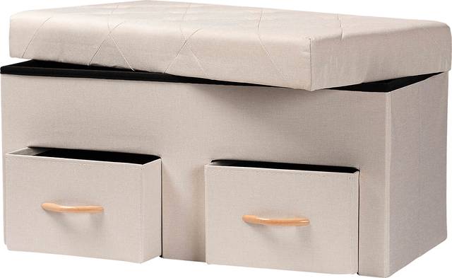Palmya Beige Ottoman - Thumbnail - Image 2