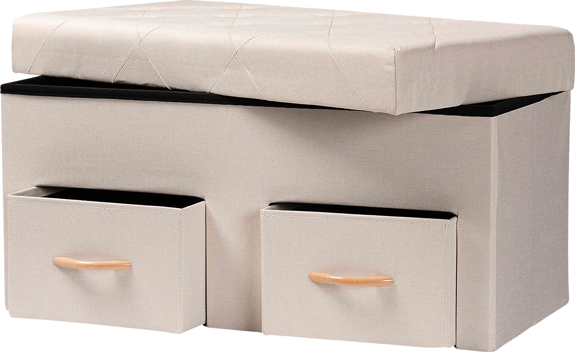 Palmya Beige Ottoman - Image 2