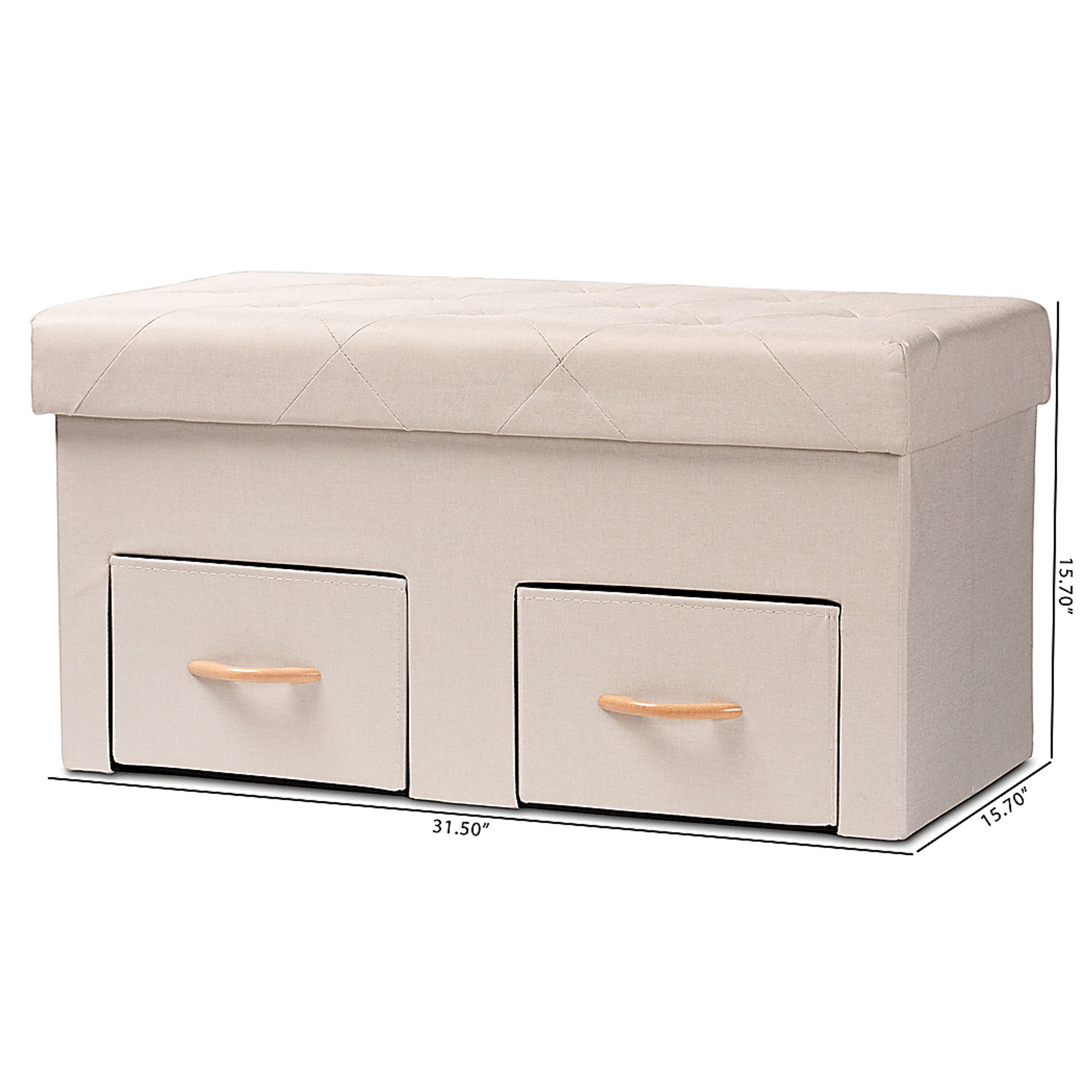 Palmya Beige Ottoman - Image 9