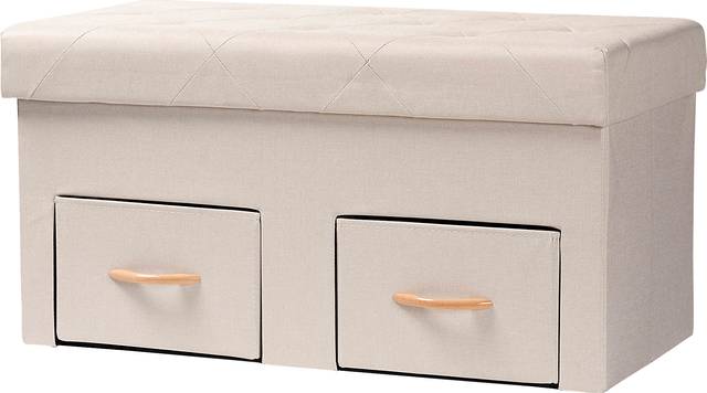 Palmya Beige Ottoman - Thumbnail - Image 1