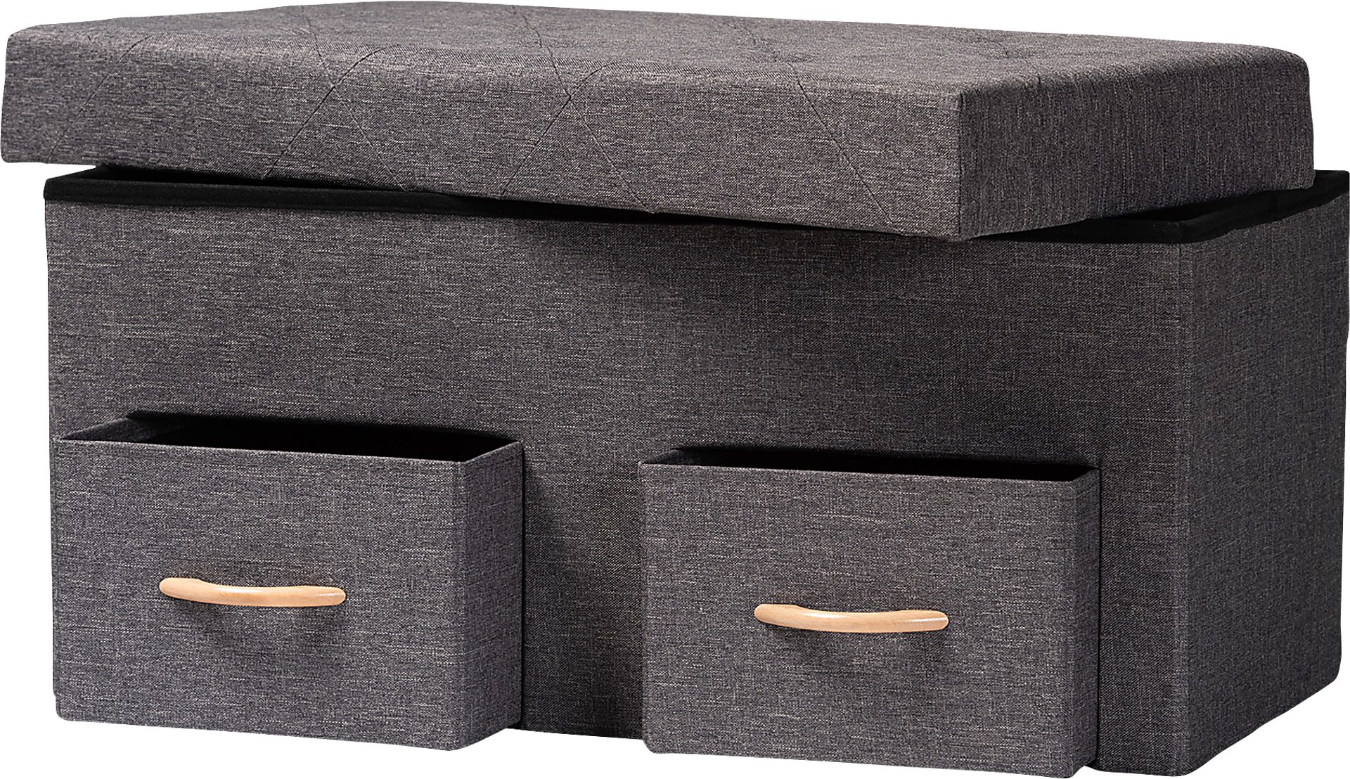 Palmya Dark Gray Ottoman - Image 2