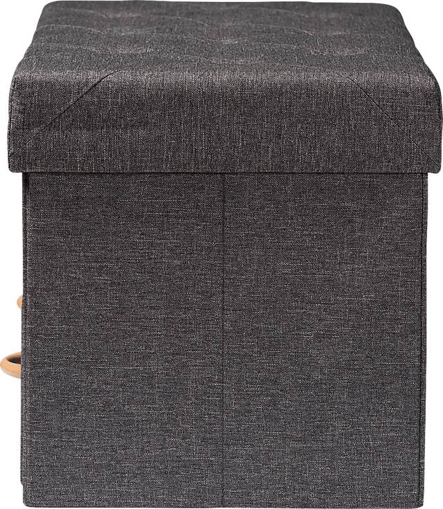 Palmya Dark Gray Ottoman - Thumbnail - Image 4