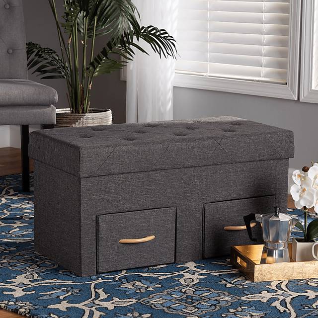 Palmya Dark Gray Ottoman - Thumbnail - Image 7
