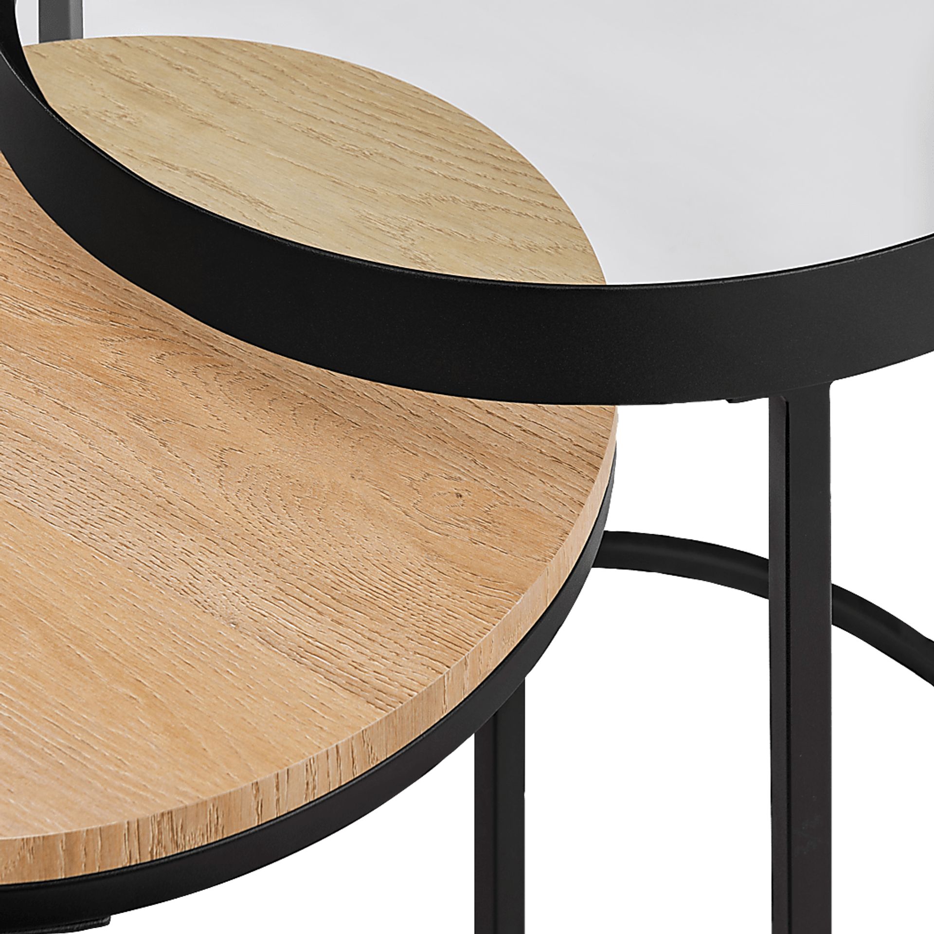 Palmyer Black Nesting Table, Set of 2 - Image 4