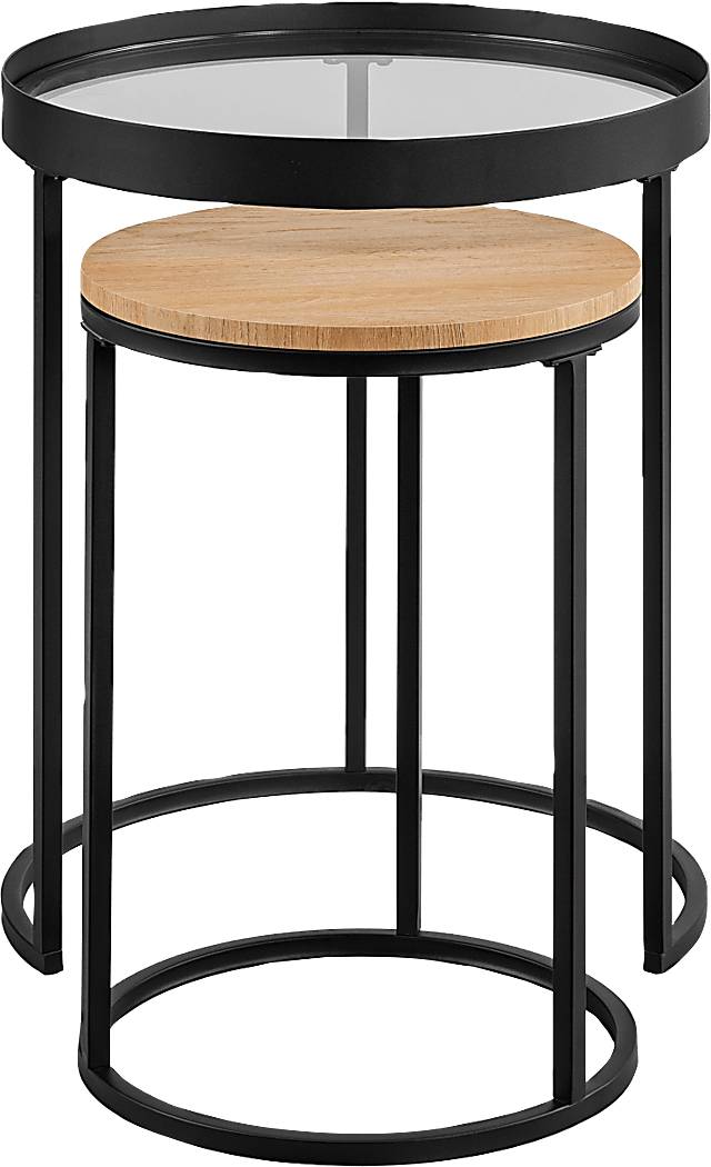 Palmyer Black Nesting Table, Set of 2 - Thumbnail - Image 5