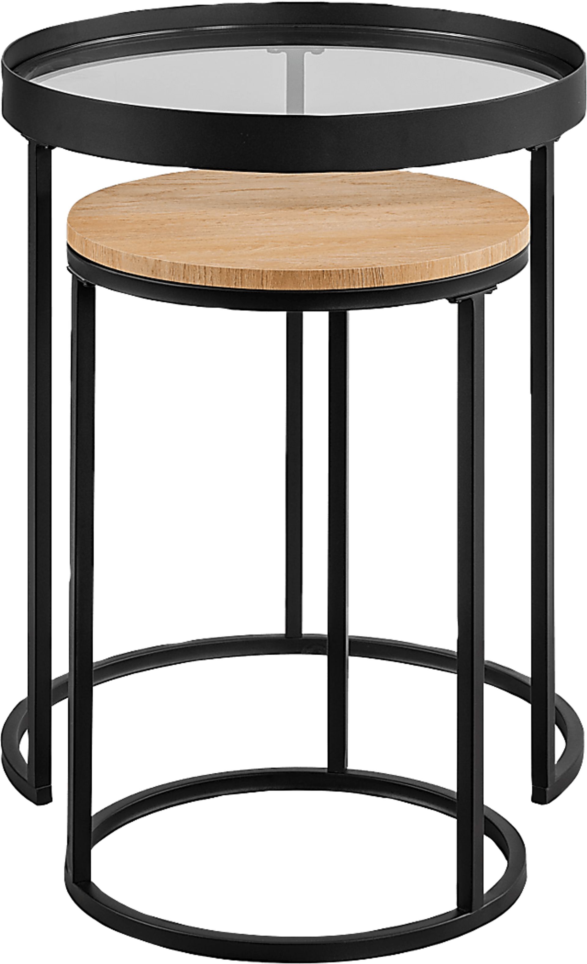 Palmyer Black Nesting Table, Set of 2 - Image 5