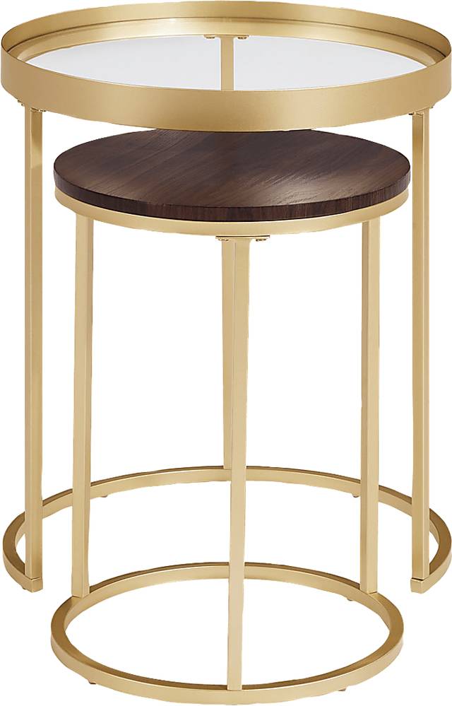 Palmyer Gold Nesting Table, Set of 2 - Thumbnail - Image 5