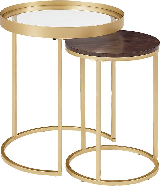 Palmyer Gold Nesting Table, Set of 2 - Thumbnail - Image 1
