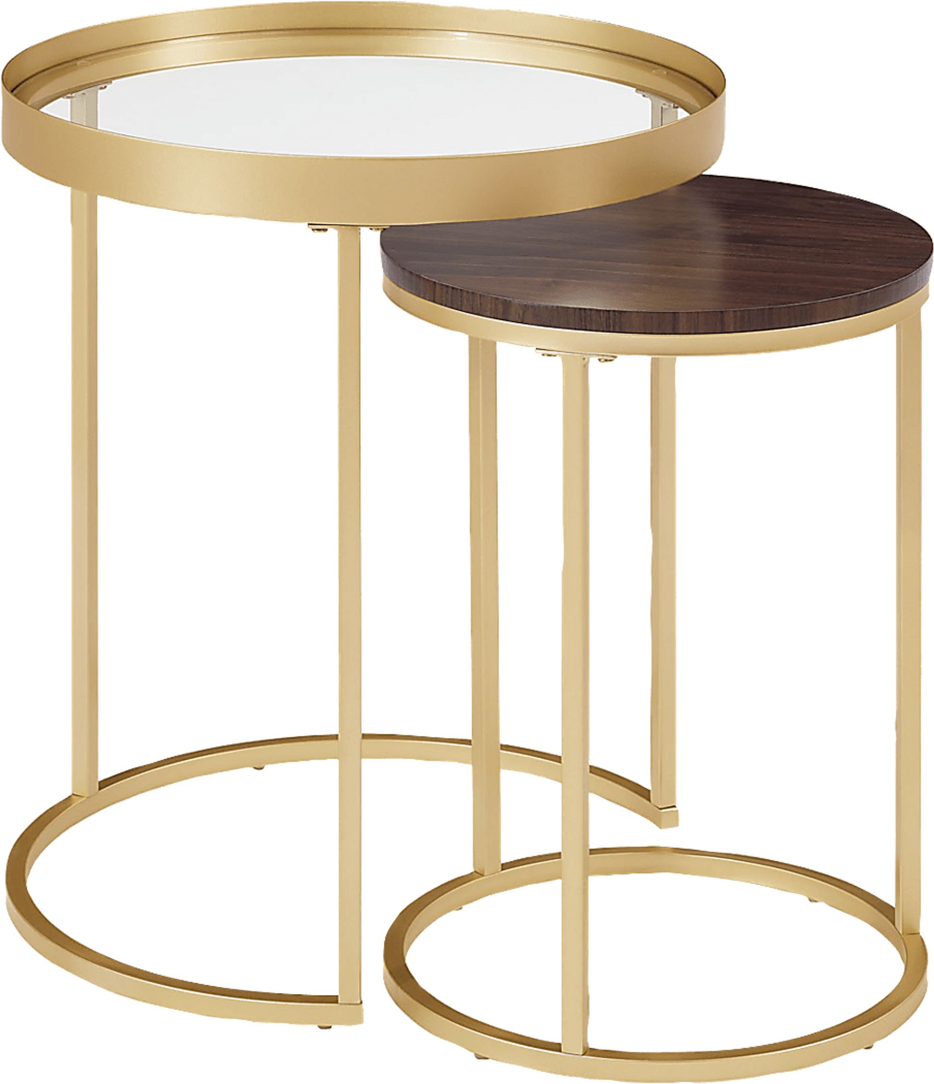Palmyer Gold Nesting Table, Set of 2 - Image 1