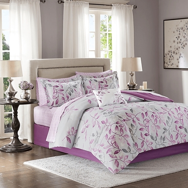 Palmyra Purple 9 Pc King Comforter Set