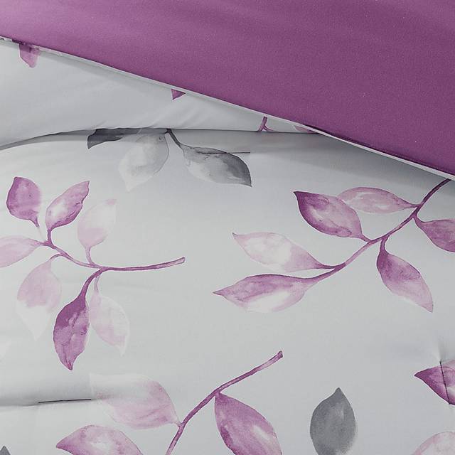 Palmyra Purple 9 Pc Queen Comforter Set - Thumbnail - Image 2