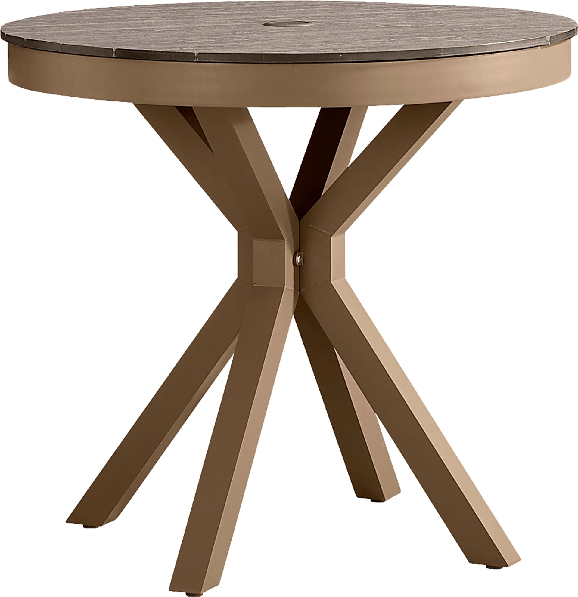 Paloma Brown 3 Pc 33 in. Round Outdoor Dining Set - Image 2