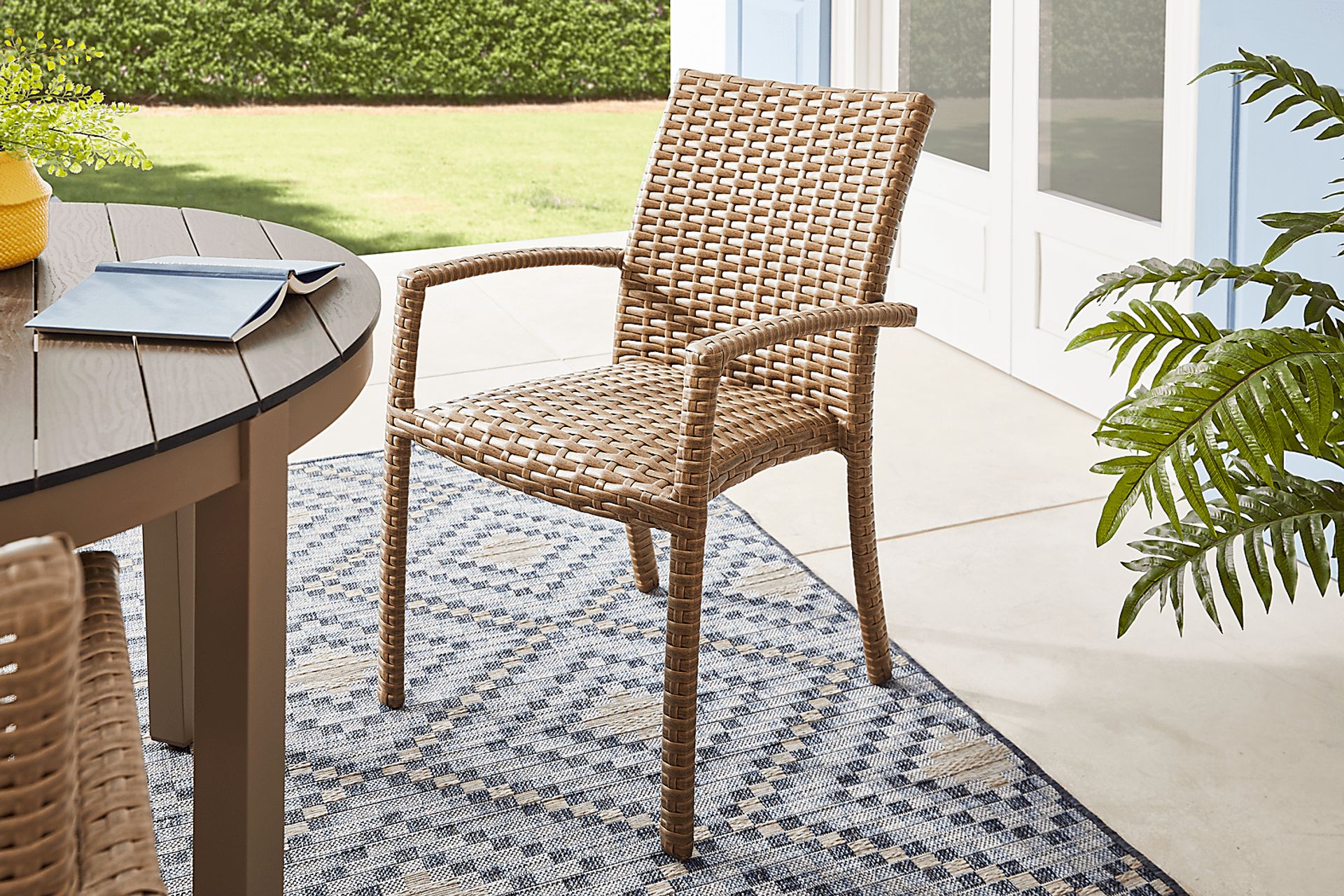 Paloma Brown 7 Pc 72 in. Outdoor Dining Set - Image 7