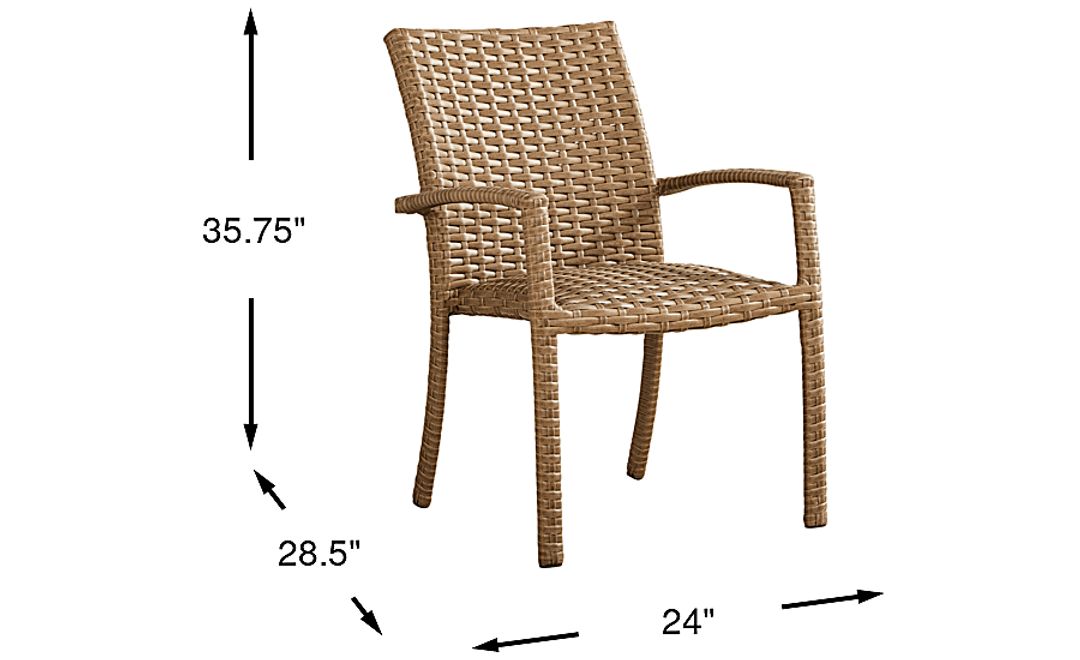 Paloma Brown Outdoor Arm Chair