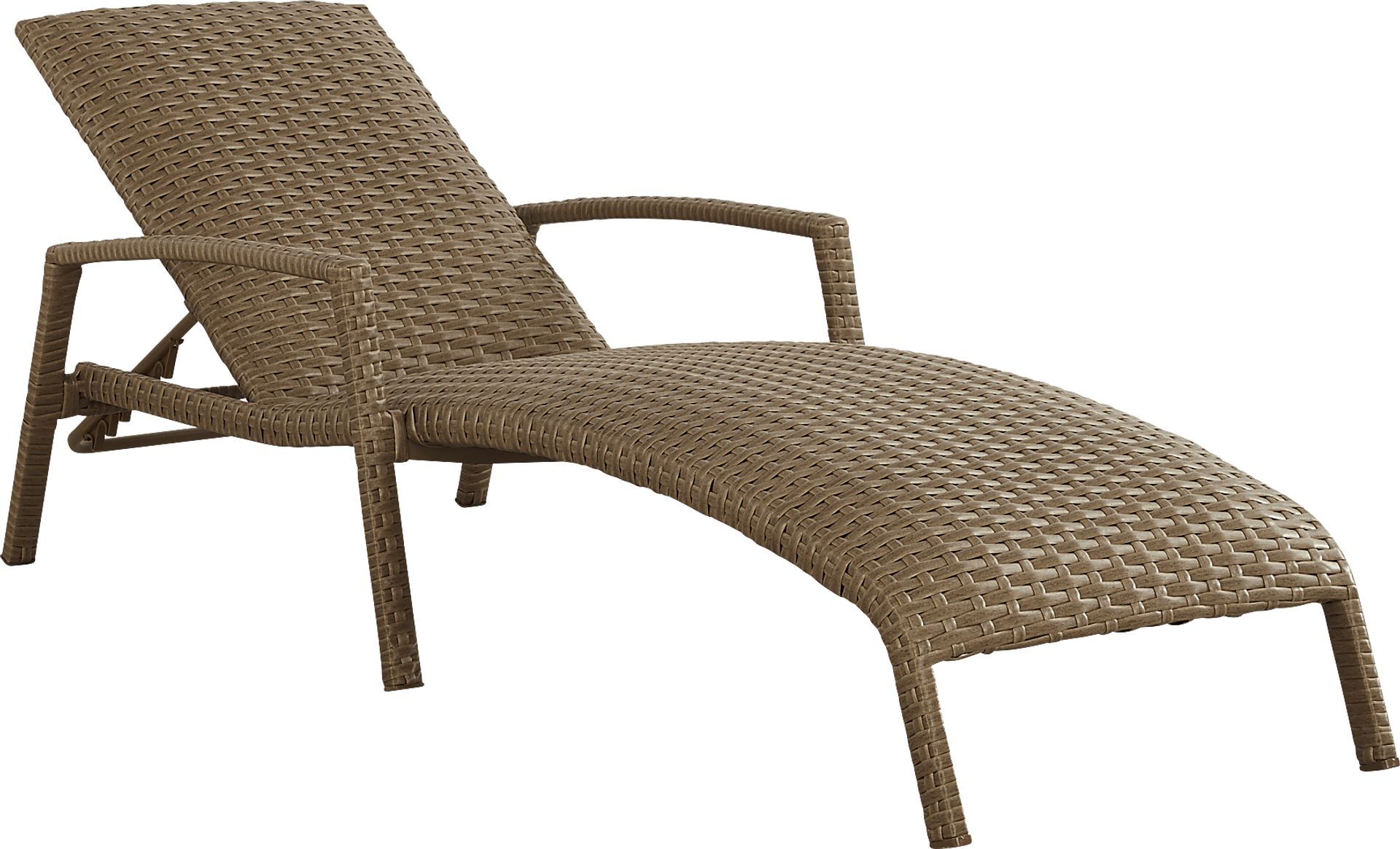 Paloma Brown Outdoor Chaise Lounge - Image 1
