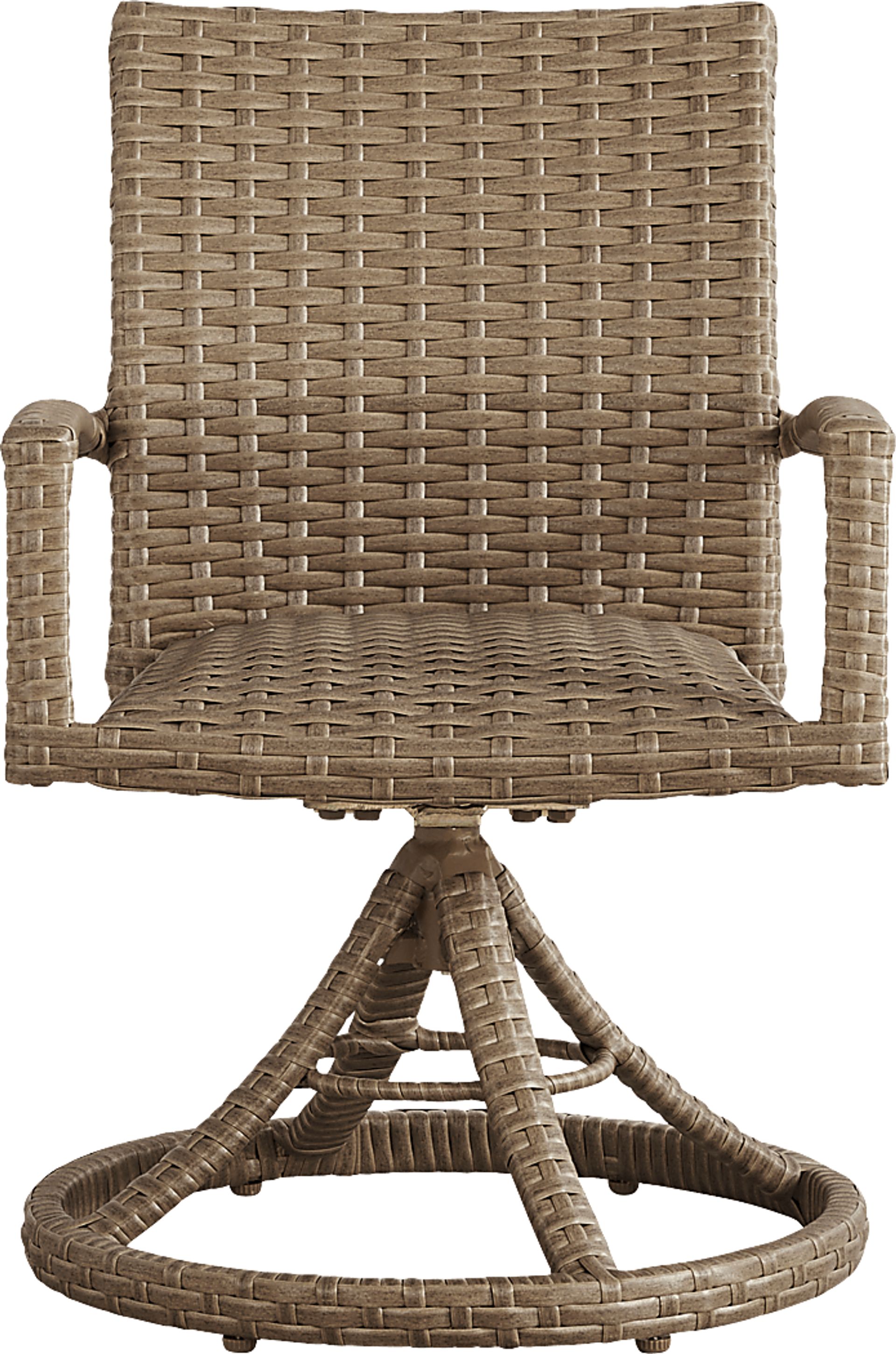 Paloma Brown Outdoor Swivel Dining Chair - Image 2