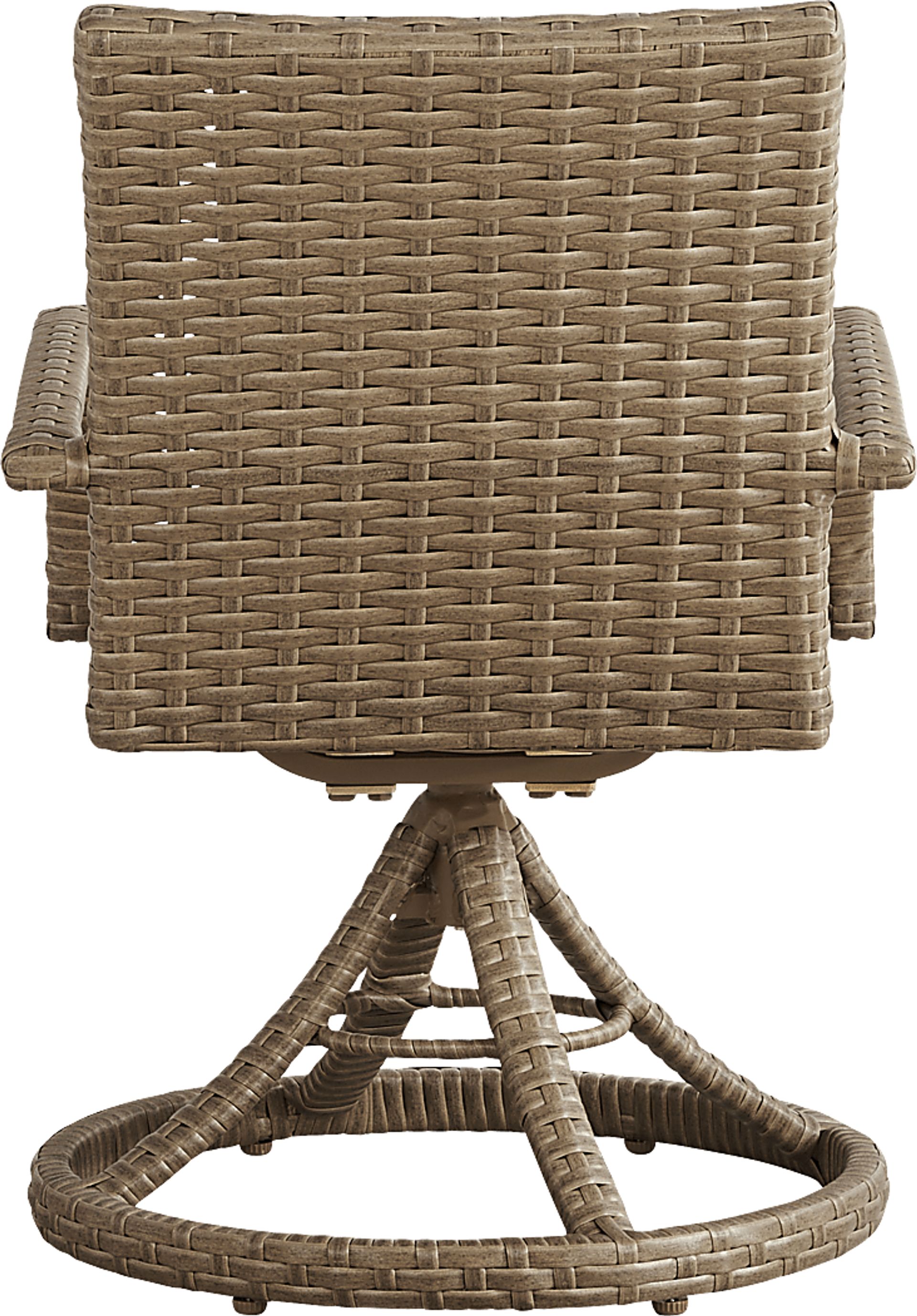 Paloma Brown Outdoor Swivel Dining Chair - Image 3
