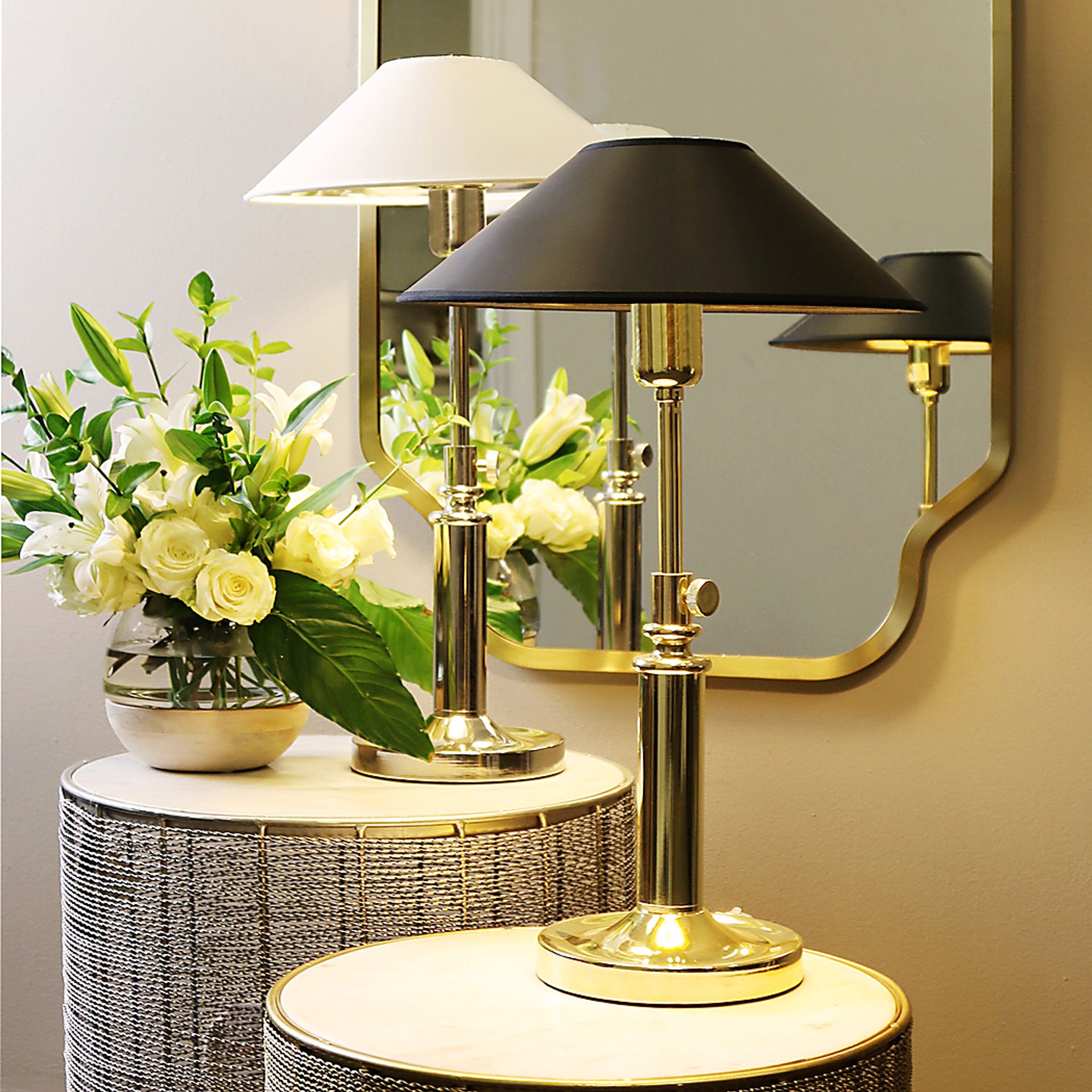 Palomar Hollow Gold Lamp - Image 2