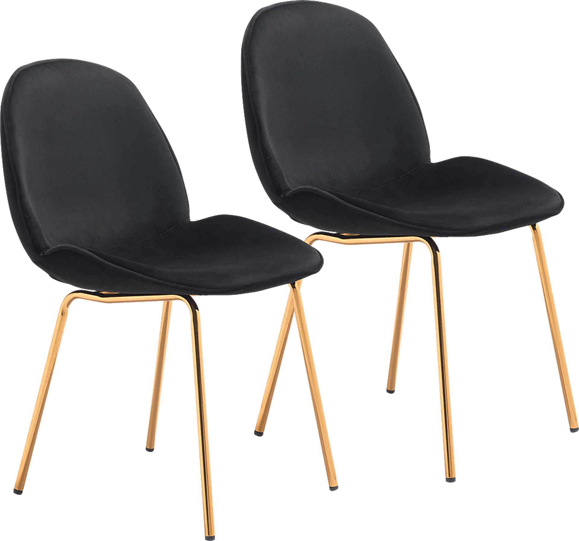 Palou Black  Side Chair, Set of 2 - Image 1