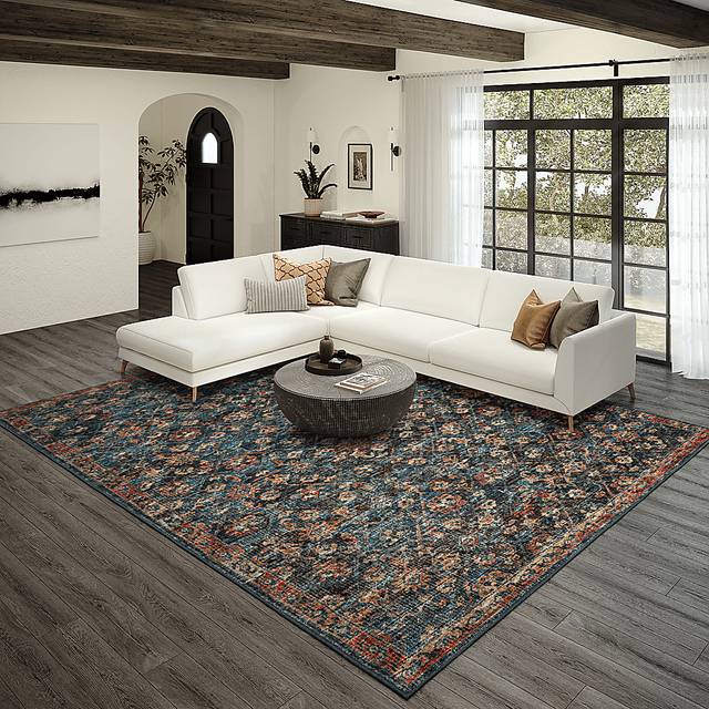 Palumar Blue 8' x 10' Rug - Thumbnail - Image 5