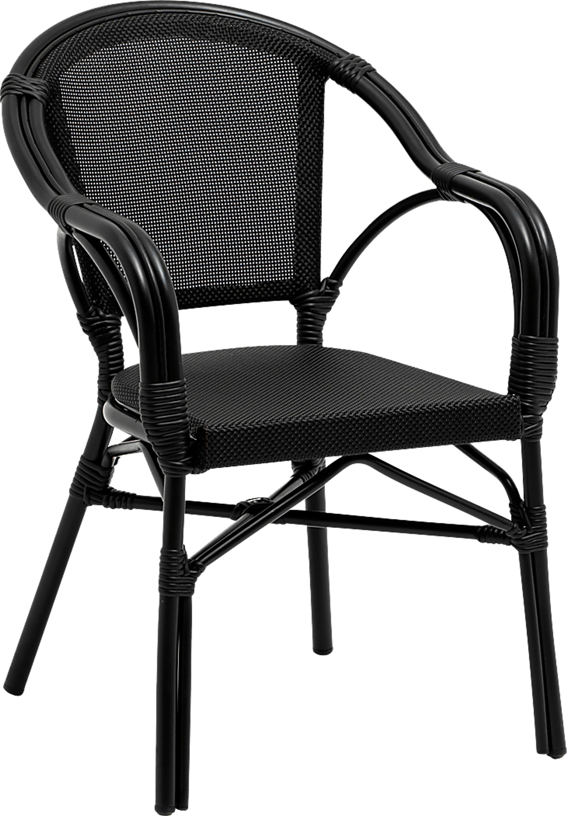 Palumbo I Black Arm Chair, Set of 2 - Image 5